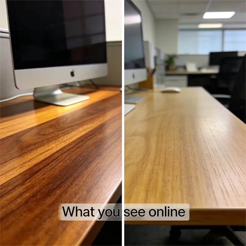 commercial commercial office furniture Comparison between Online Photos and Physical Objects